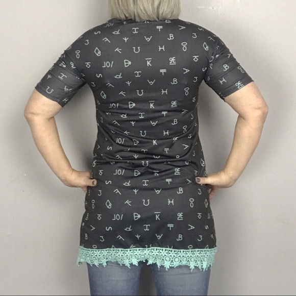 Crazy Train Hieroglyphic & Lace Tunic - Picture 5 of 7